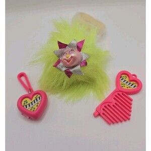 VTG Matchbox 80s Green My Precious Puffs Party Bracelet Wrist Troll Pet Set 1987